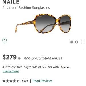 Maui Jim maile sunglasses - never worn